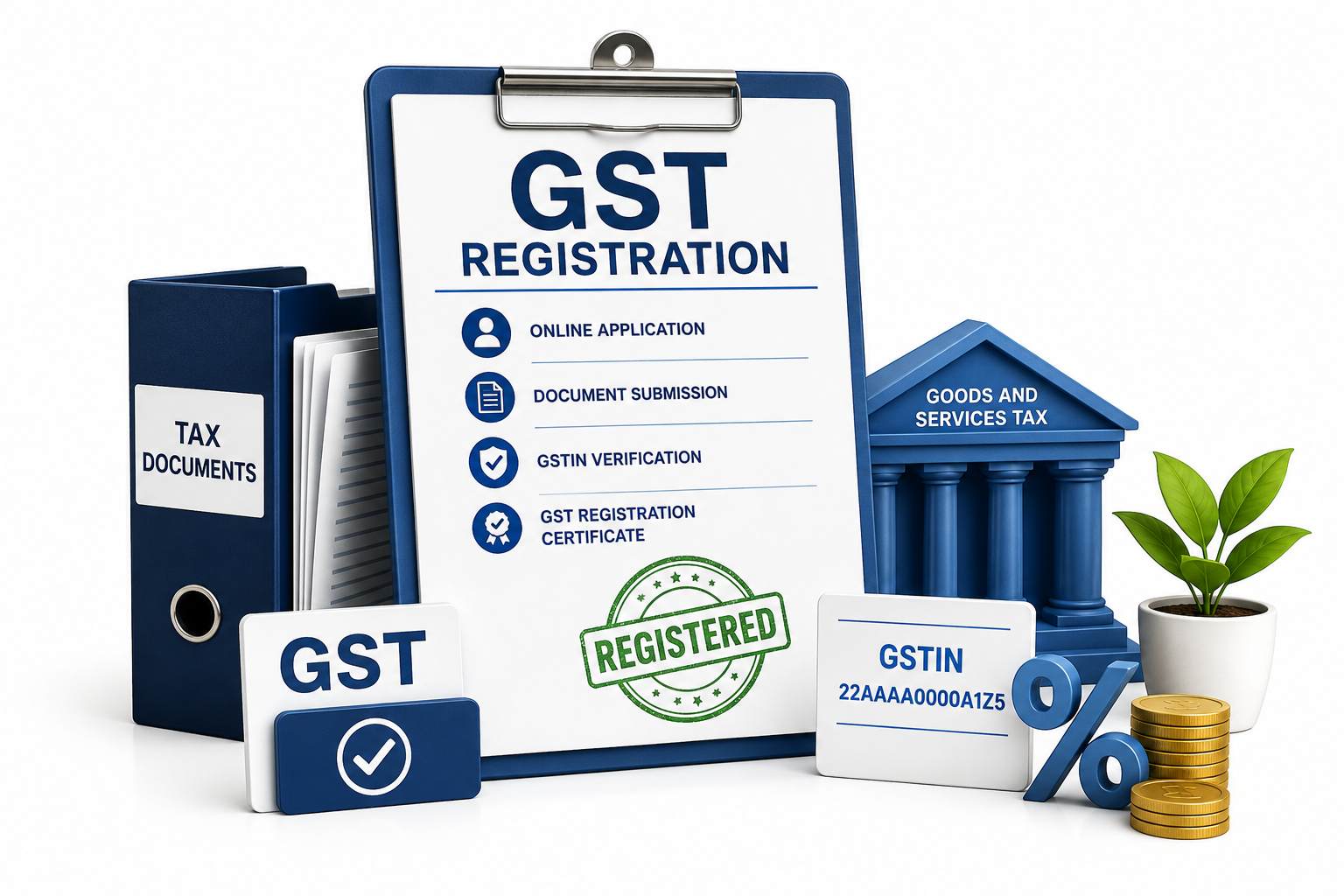 GST registration guide covering turnover thresholds and compliance