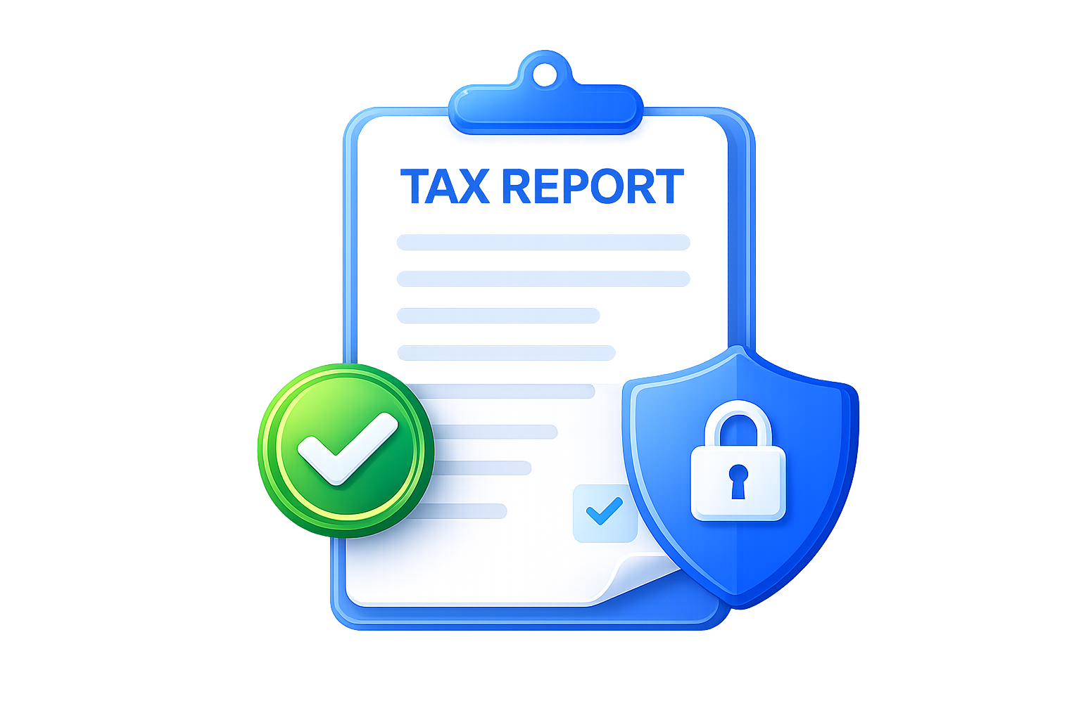 Tax Report Illustration