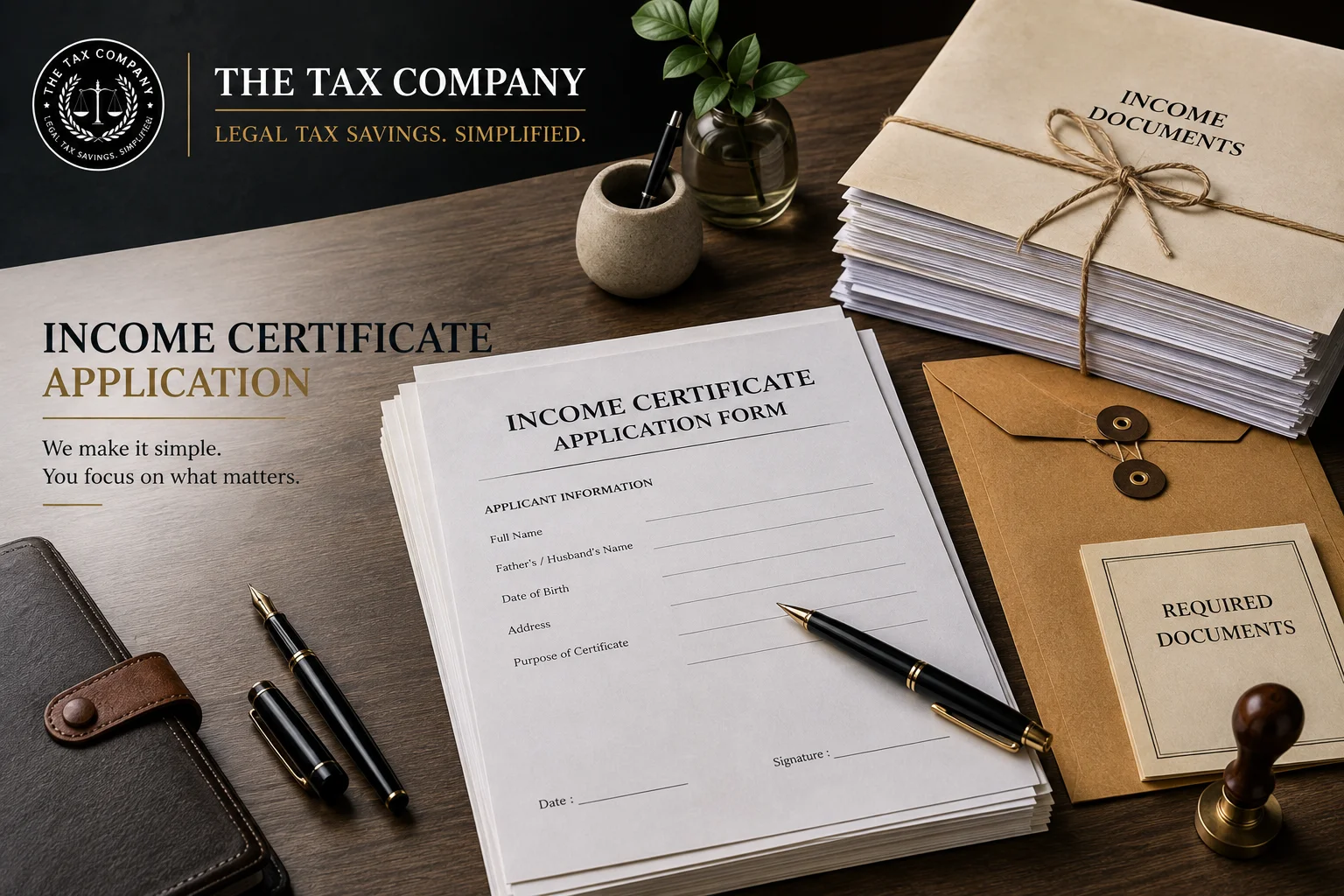 Income Certificate Application service — apply for an income certificate online