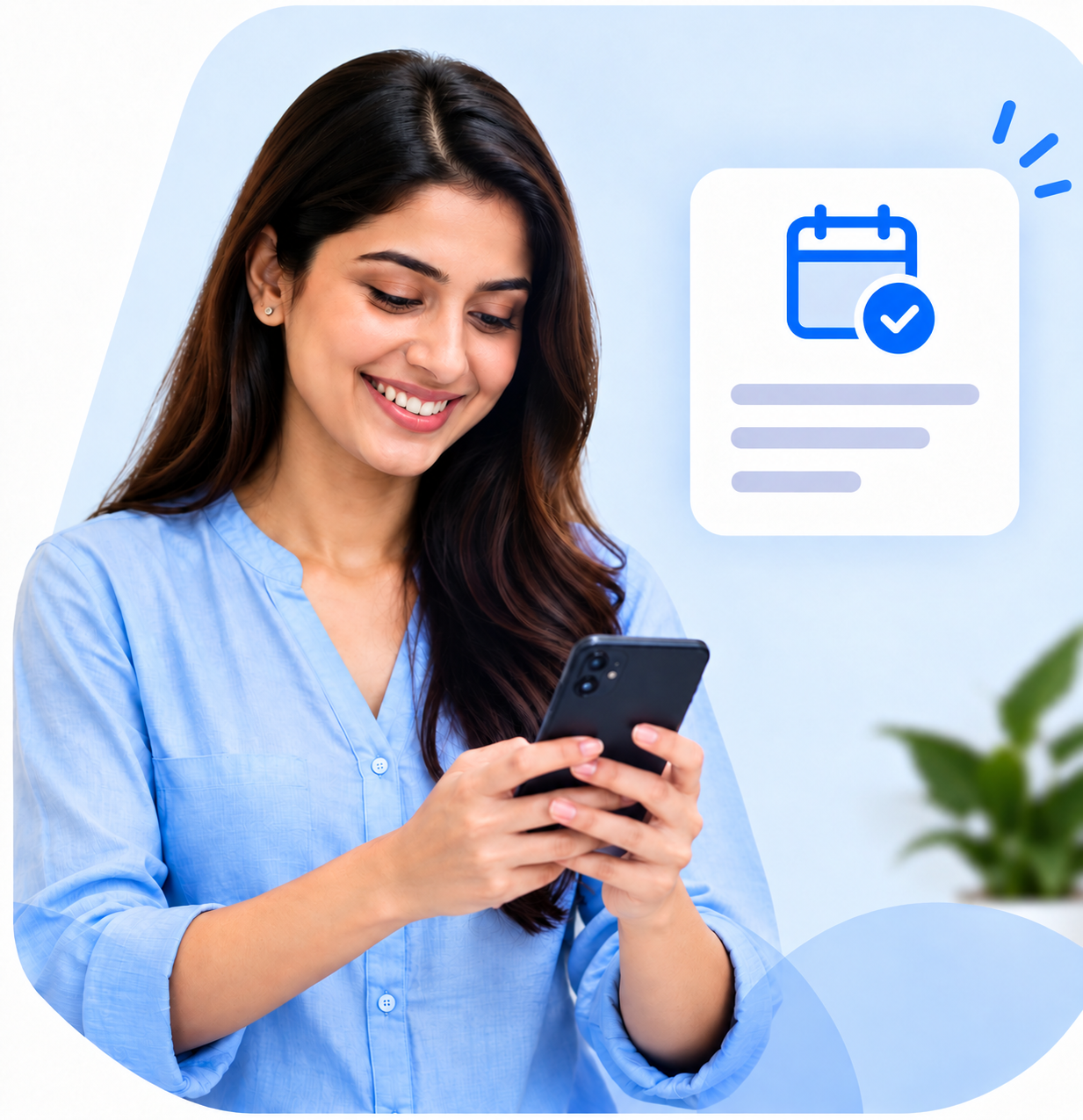 Book a consultation on your phone