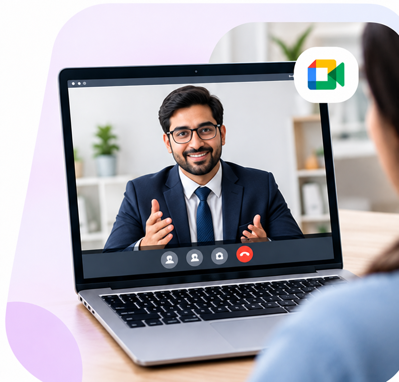 Video call with a tax expert