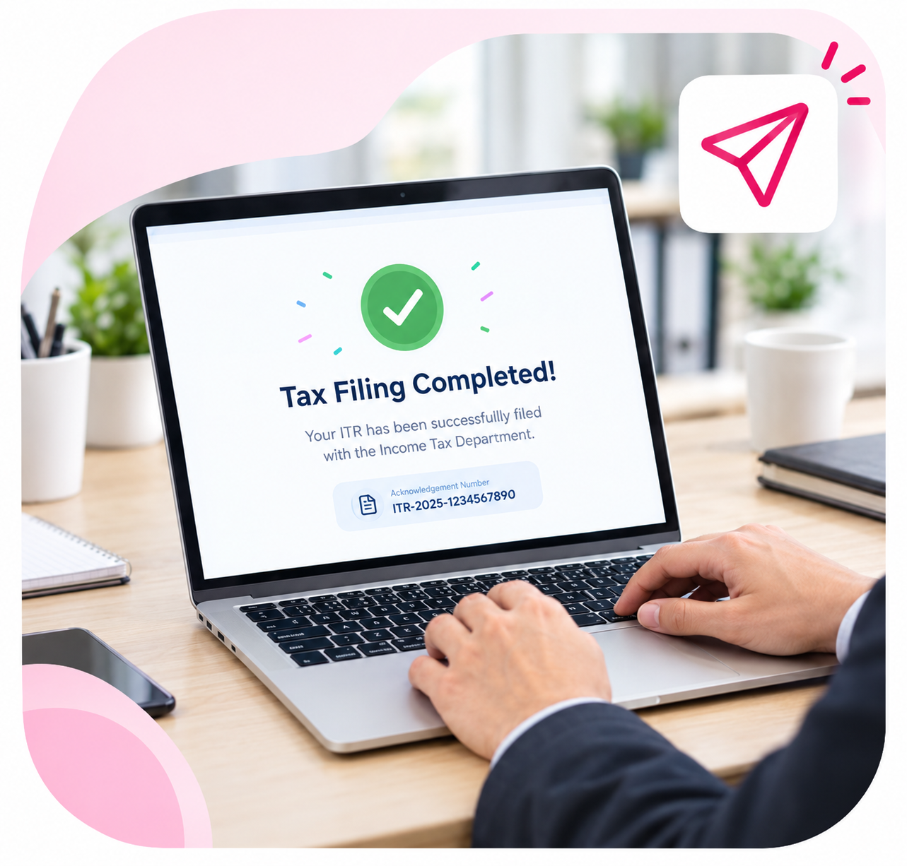 Filing return with tax authorities