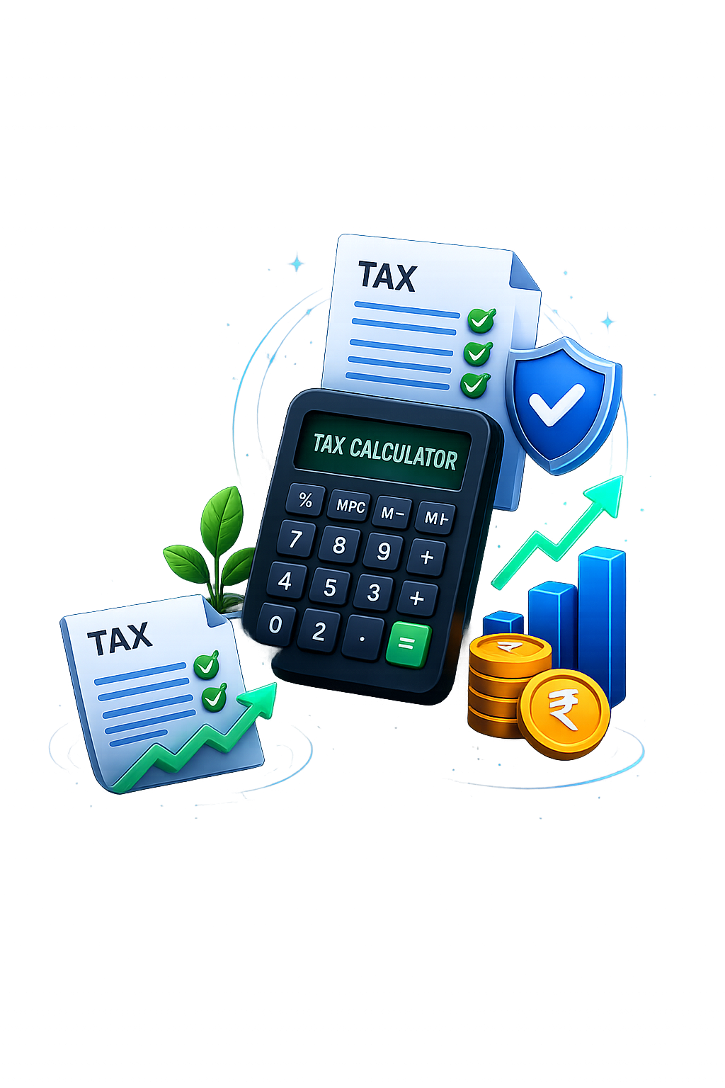 Tax calculator illustration
