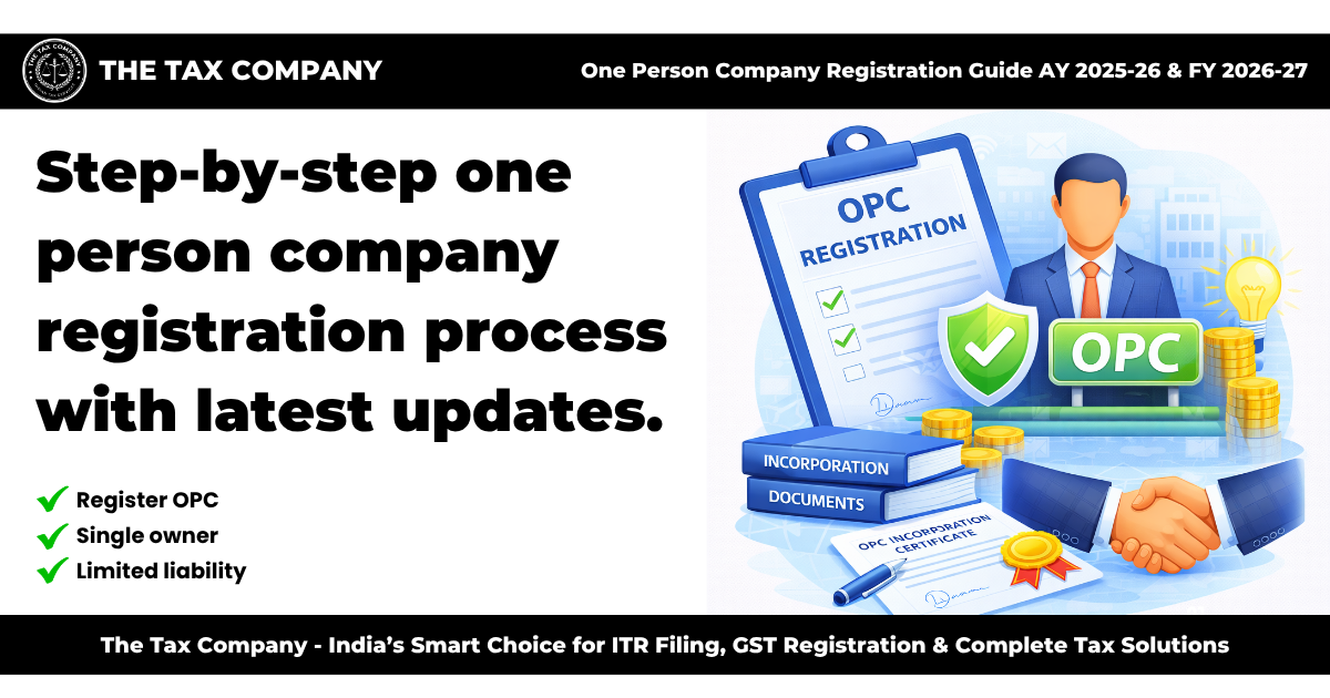 One Person Company Registration